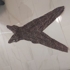 Women's cheetah print jumpsuit